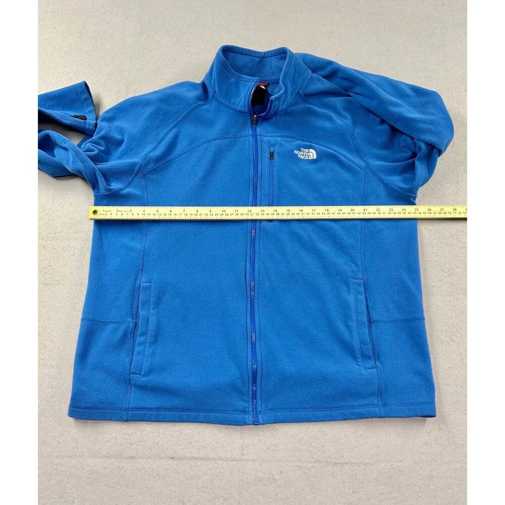 The Nortn Face Men’s Polartec Full Zip Blue Fleece Jacket 2XL